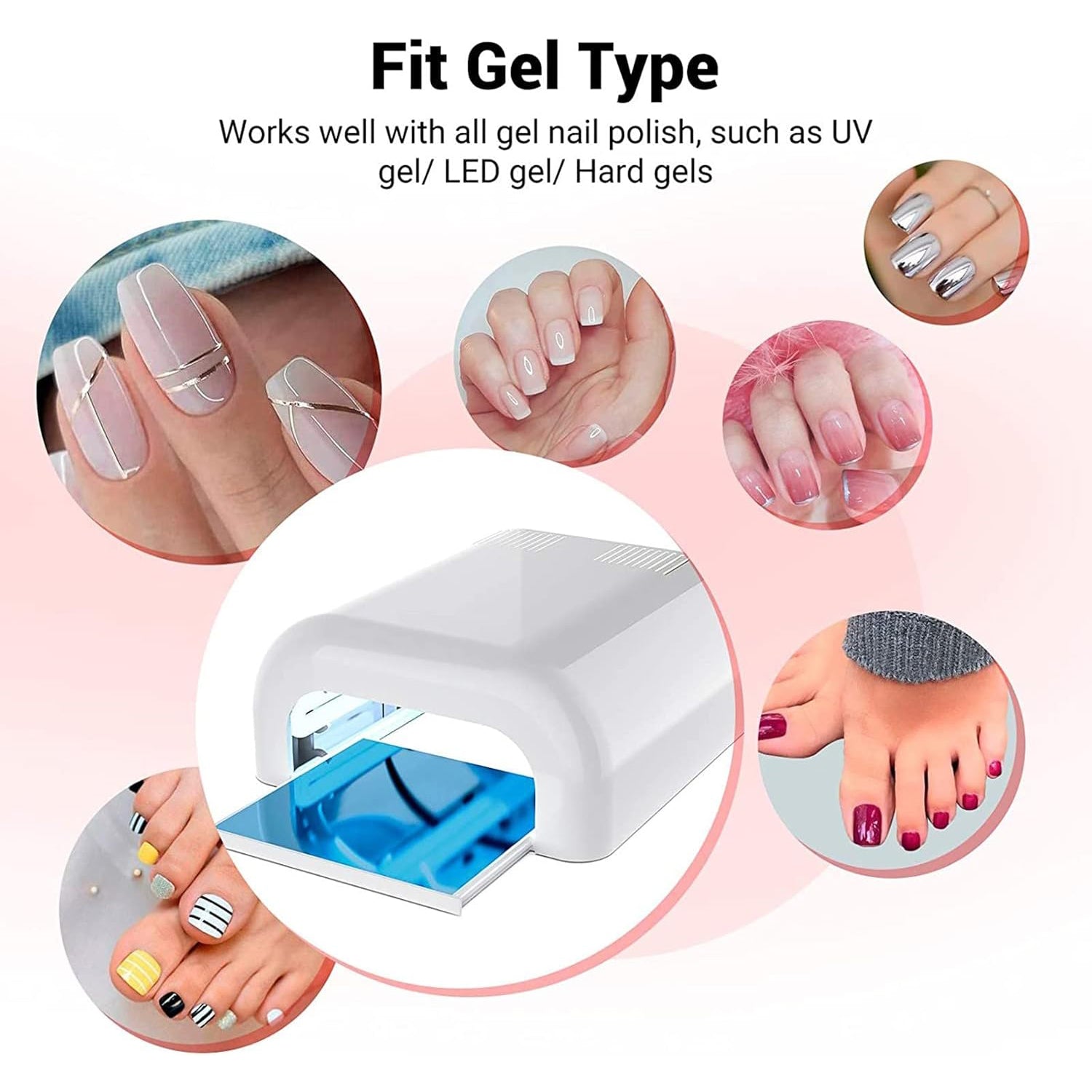 Led Uv Lamp Nail Dryer Gel Nail Lamp Nail Polish Curing Lamp (1 Pc  Mix Design) Led Uv Lamp Nail Dryer Gel Nail Lamp Nail Polish Curing Lamp (1 Pc  Mix Design)